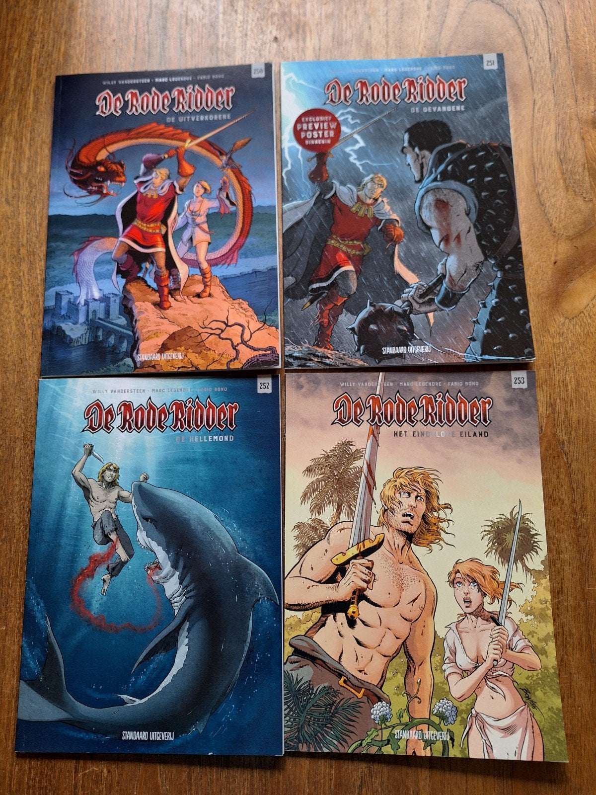 Te koop 37 delen de rode ridder, Meerdere stripboeken, Ophalen of Verzenden