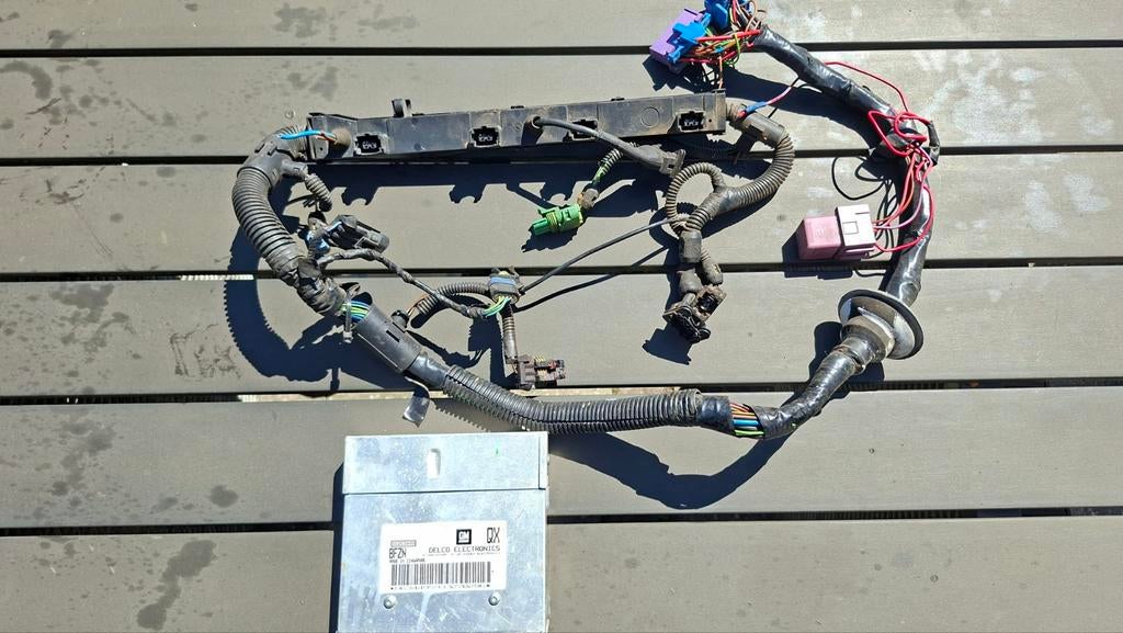 Opel corsa 1.4 ECU en kabelboom, Ophalen of Verzenden, Gebruikt, Opel