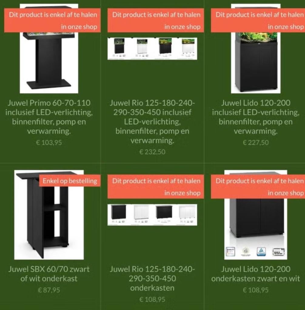 Juwel Aquari nieuw en voordelig bij ons!, Ophalen, ., Nieuw, Leeg aquarium