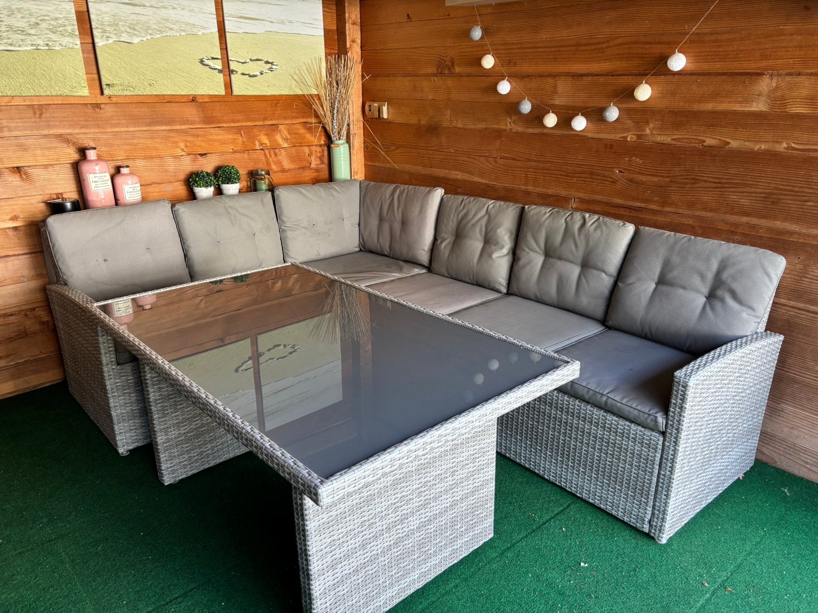Loungeset, Ophalen, Kunststof, Gebruikt, 6 zitplaatsen
