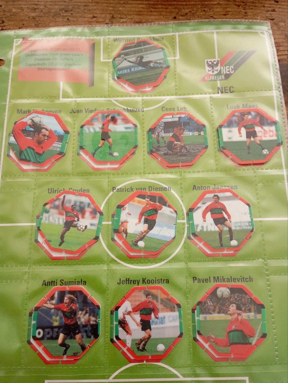 Vintage NEC voetbal  spelers, Ophalen of Verzenden, Overige binnenlandse clubs