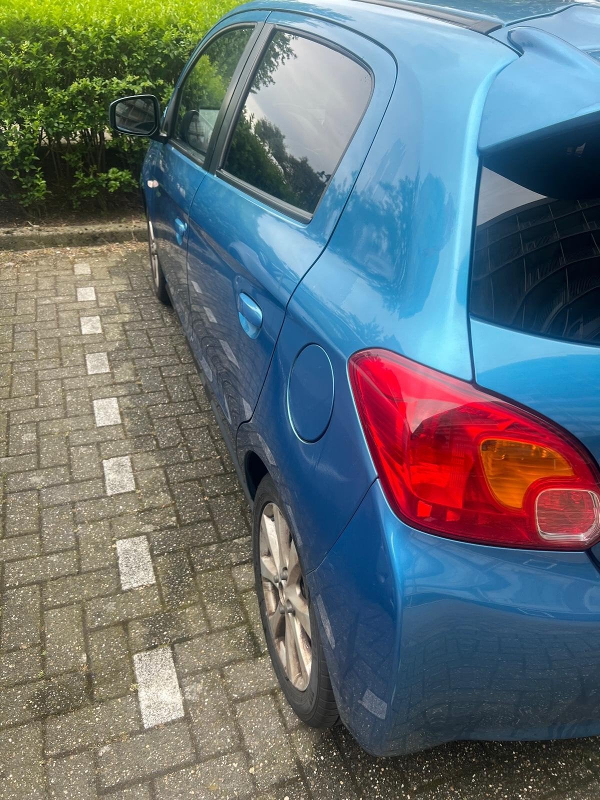 Mitsubishi Space Star 1.2 MPI 59KW 2013 Blauw, Voorwielaandrijving, Stof, Blauw, 23 km/l