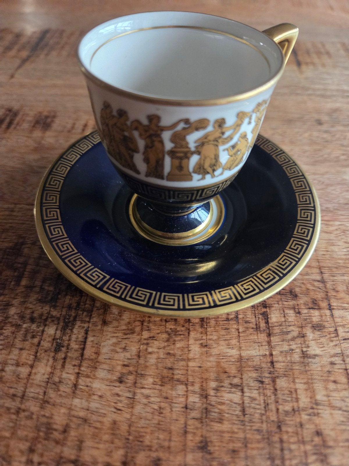 Bavaria Waldershof Echt Kobalt 22 Karaat Goud Espresso Kopje, Ophalen of Verzenden