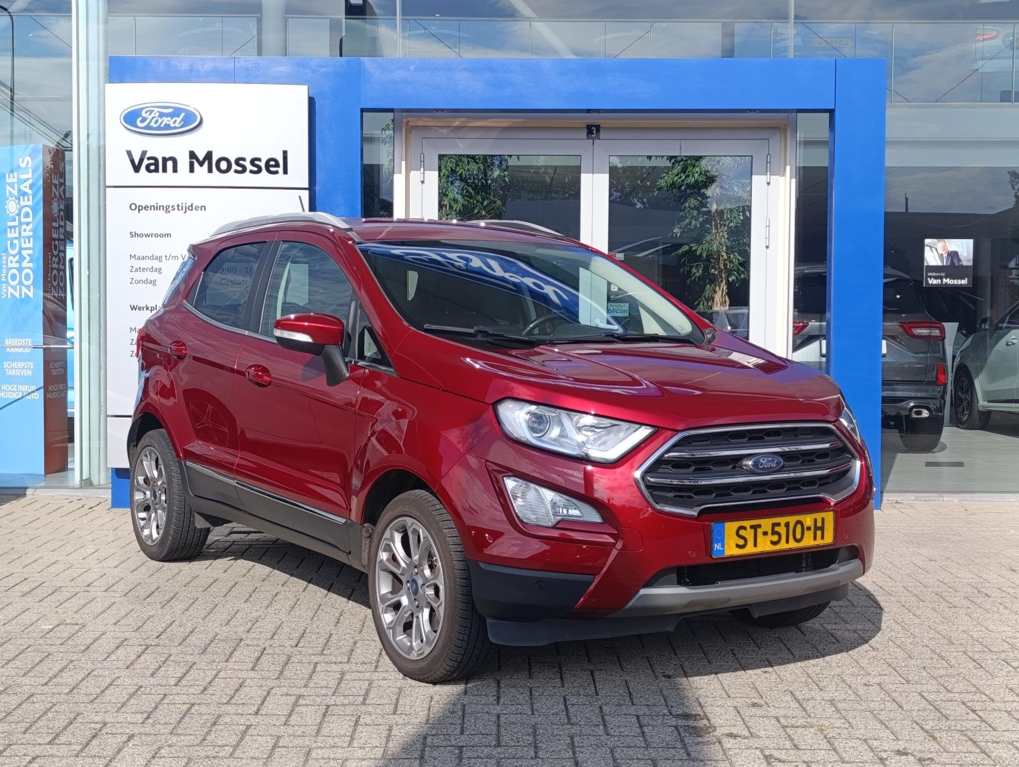 Ford EcoSport 1.0 EcoBoost Titanium | Stoel/stuur voorruitve, 12 maanden, 125 pk, Gebruikt, Euro 6