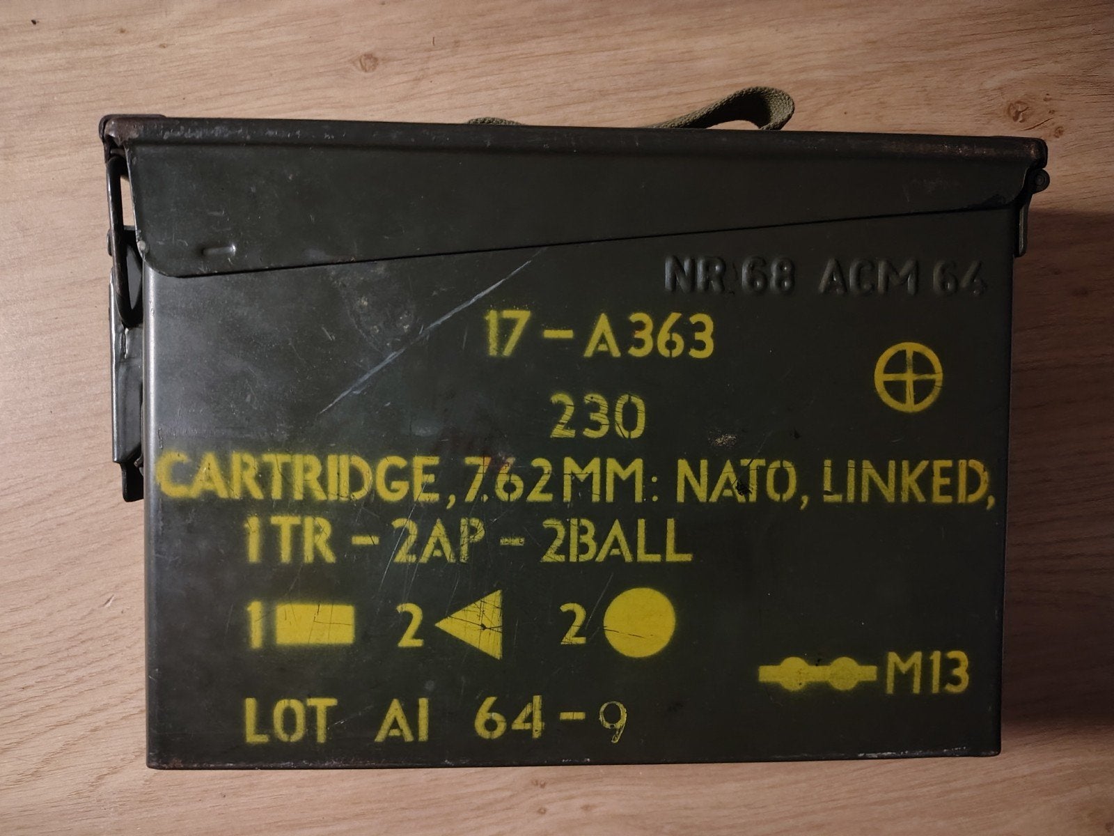 Munitiekist NATO BLANKS losse flodders, Ophalen of Verzenden, Landmacht, Nederland