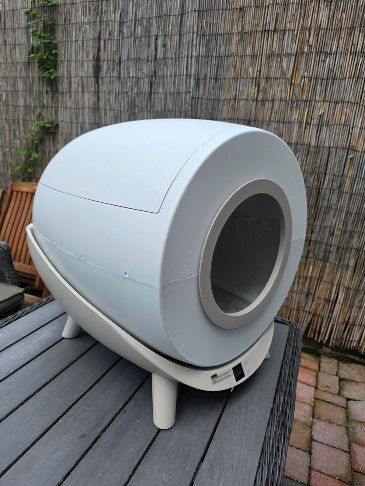 Automatische zelfreinigende kattenbak met WIFI & APP, Ophalen of Verzenden, Zelfreinigend, Zo goed als nieuw, Open
