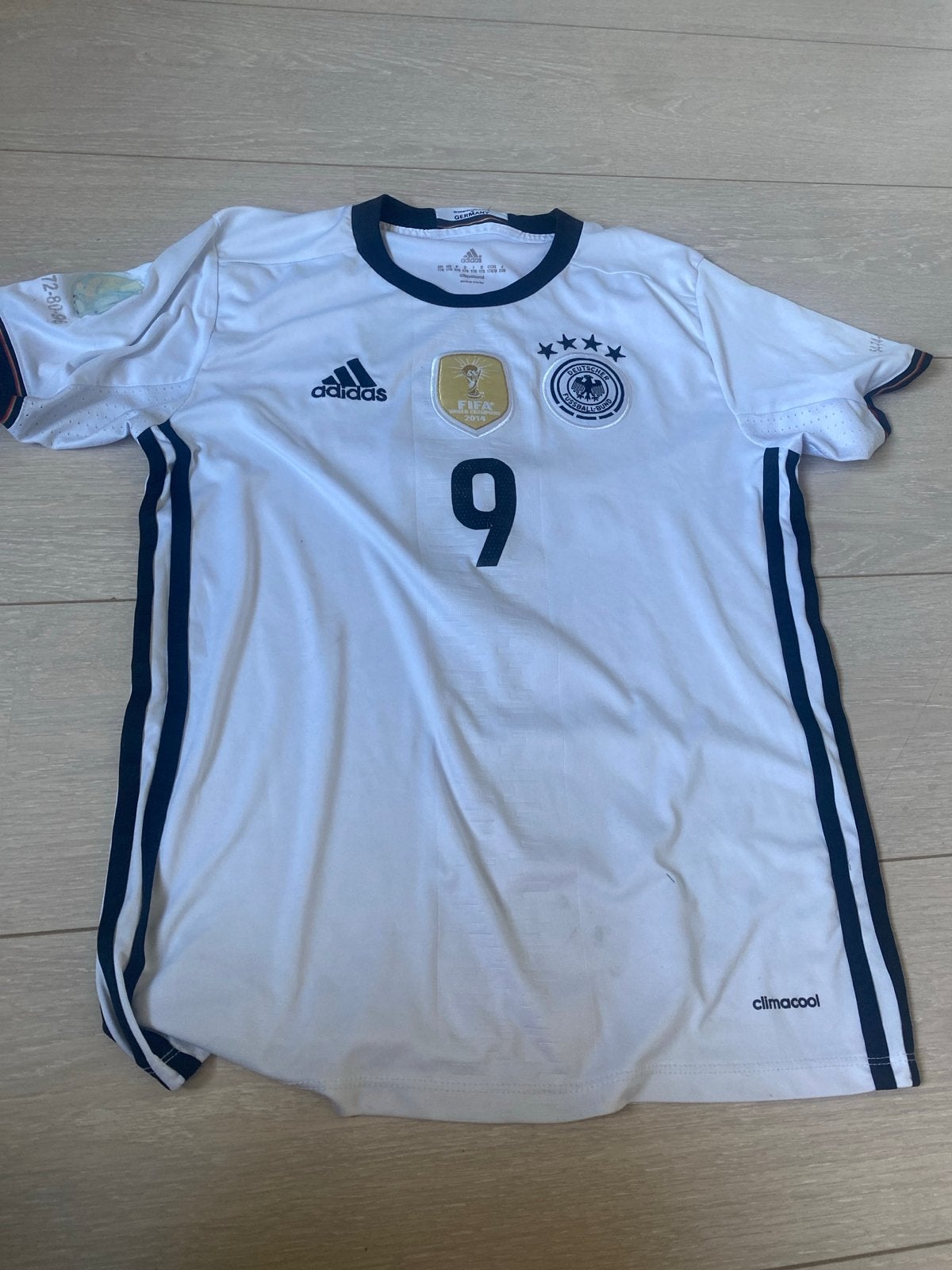 Adidas Duitsland thuisshirt Schürrle #9 WK 2014, Maat 48/50 (M), Wit, Ophalen of Verzenden, Zo goed als nieuw