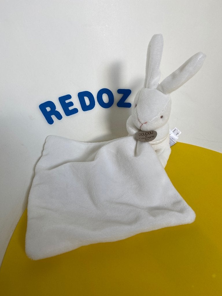 K3949 Doudou et compagnie konijn konijntje wit, Kinderen en Baby's, Ophalen of Verzenden, Zo goed als nieuw, Konijn