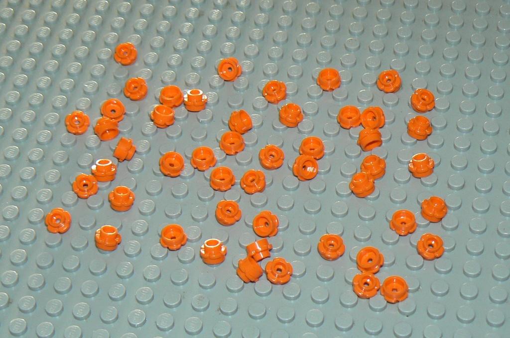 L027 Bloemblaadjes oranje 50 st., Ophalen of Verzenden, Nieuw, Losse stenen, Lego