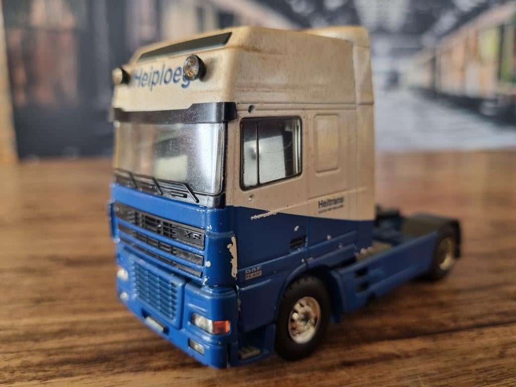 Tekno DAF XF 95 Heiploeg model Truck, Hobby en Vrije tijd, Modelauto's | 1:50, Ophalen of Verzenden, Gebruikt, Bus of Vrachtwagen