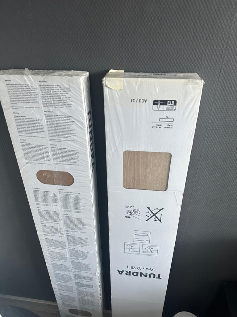 IKEA Tundra Laminaat 2 stuks, Ophalen, Nieuw, 5 tot 10 m², 10 tot 30 cm