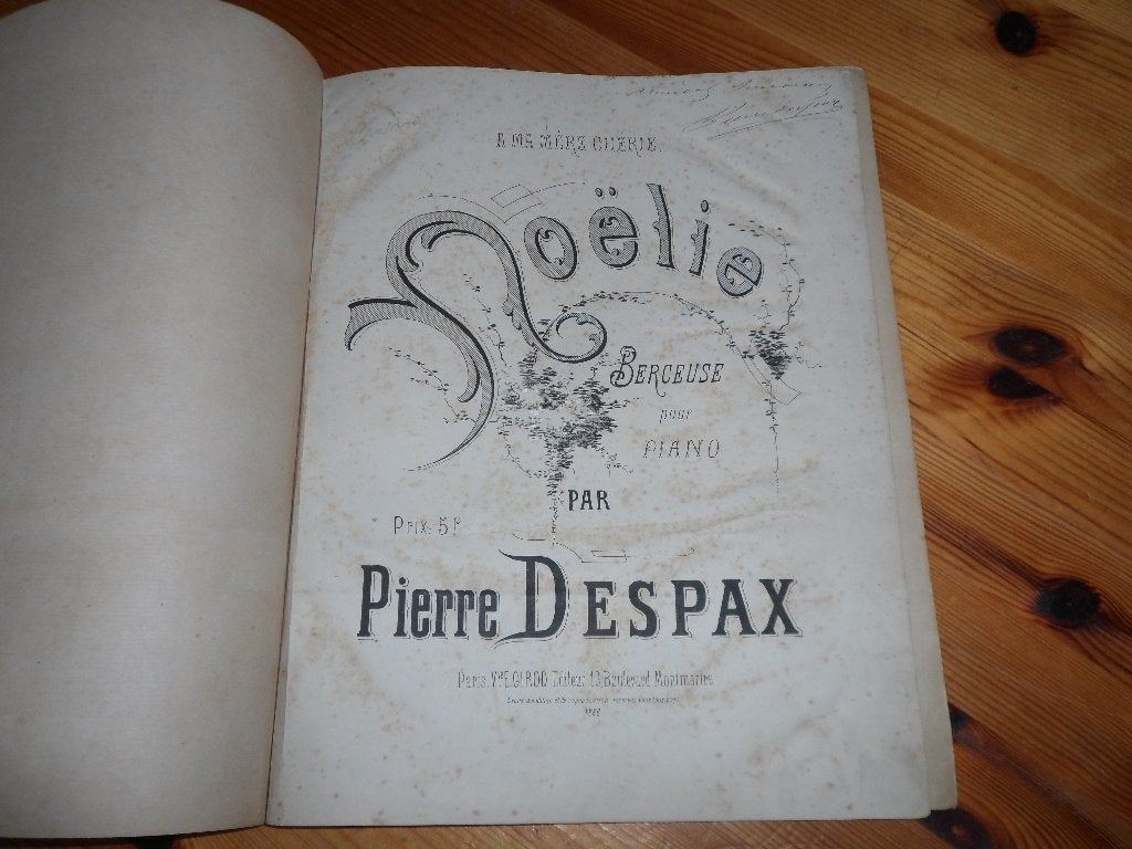 Pierre despax - noelie, Gebruikt, Ophalen of Verzenden, Artiest of Componist, Piano