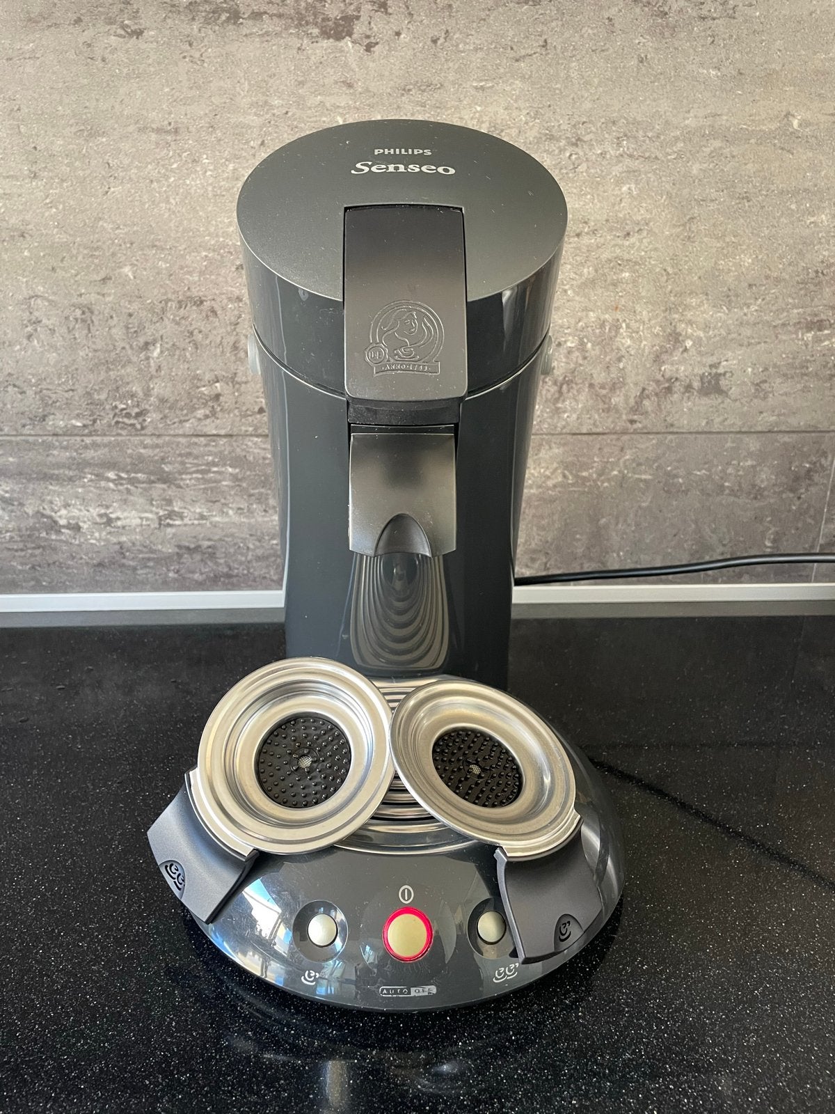 Philips Senseo Original koffiezetapparaat - Grijs ontkalt, Koffiepads en cups, Gebruikt, Koffiemachine, Ophalen of Verzenden