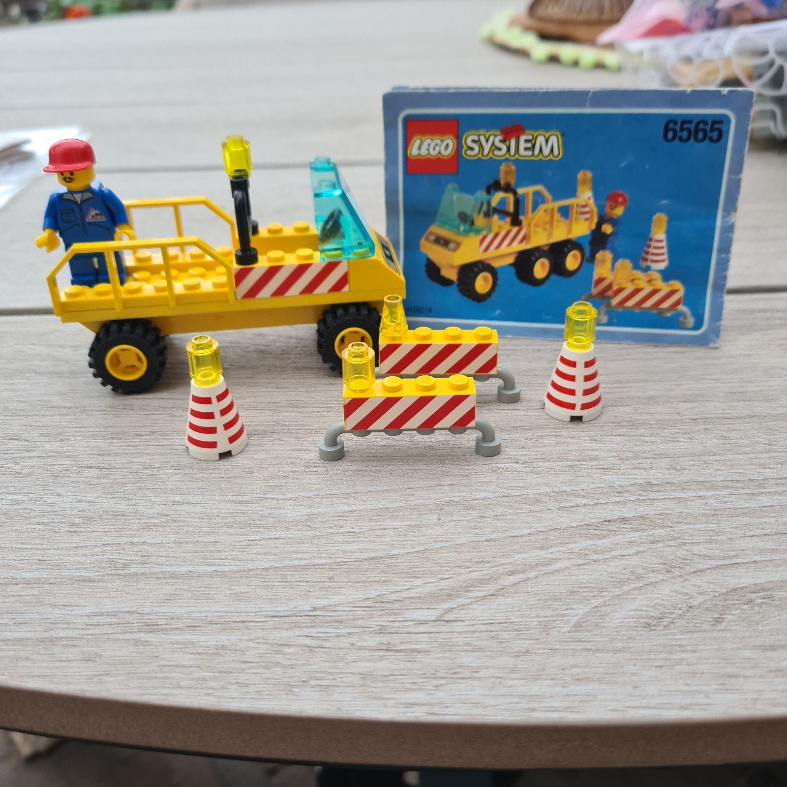 Lego System 6565: Wegenwerker met voertuig en accessoires, City, Lego, Ophalen of Verzenden, Zo goed als nieuw