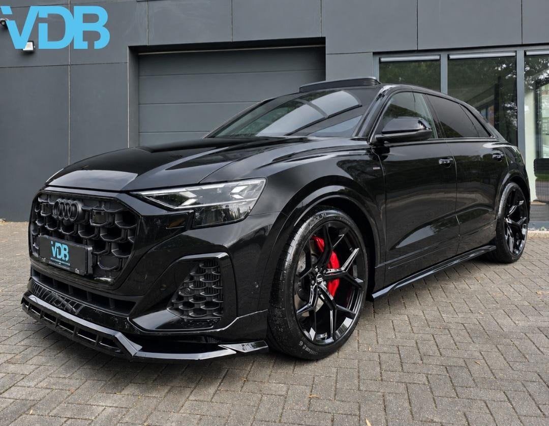 Audi Q8 60 TFSI E Quattro S-Line COMPETITION PANO NIEUW VOL!, Auto's, Zwart, 2995 cc, Q8, Leder