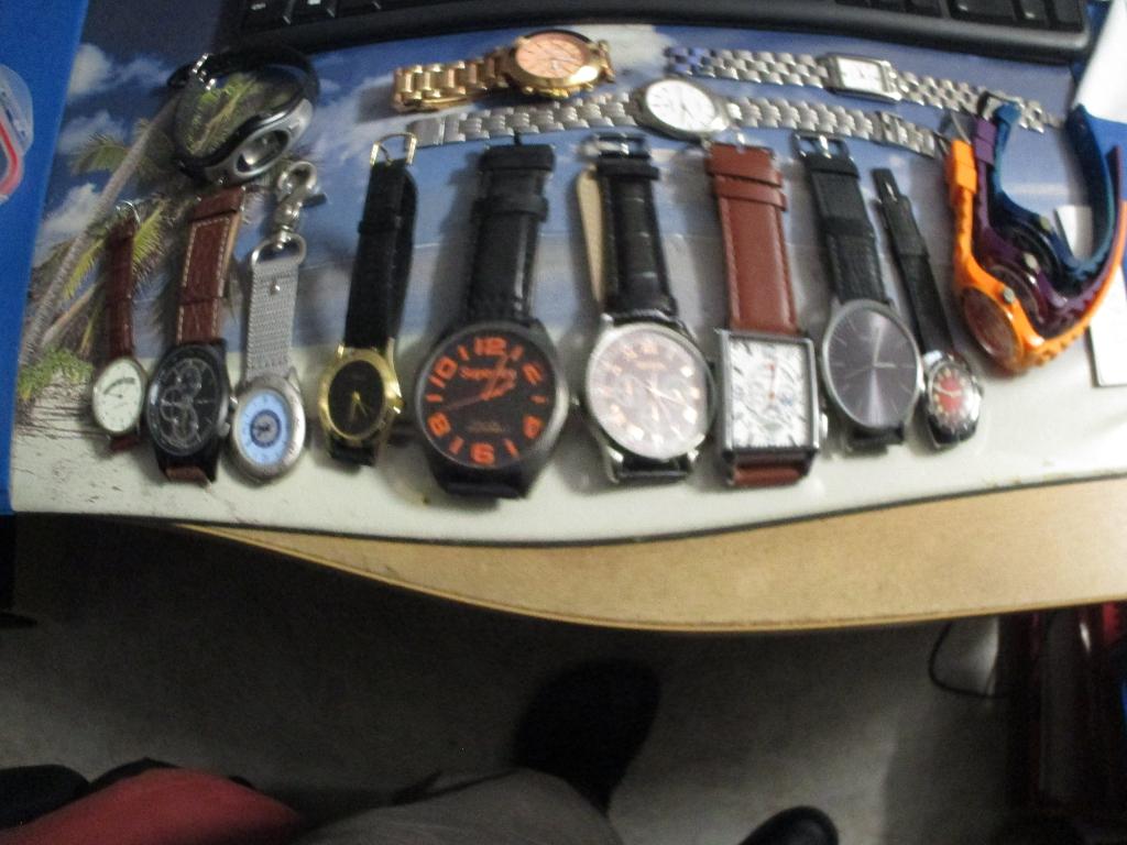 partij nieuwe en vintage gucci,geneva,oozoo,seiko,superdry,., Seiko, Leer, Staal, Polshorloge