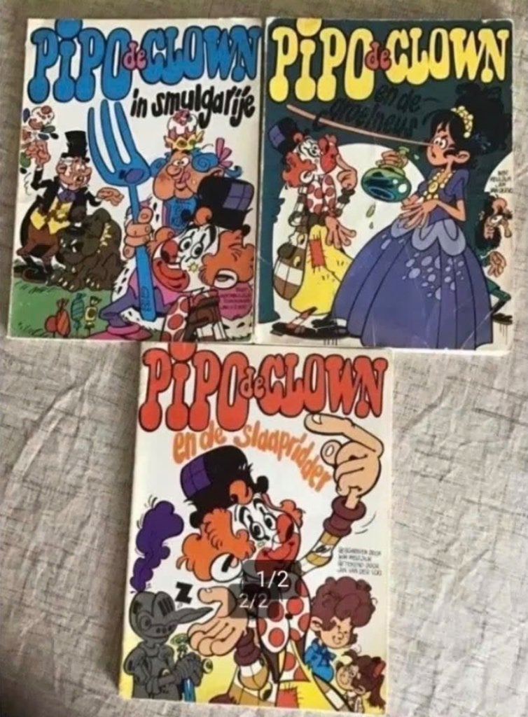 6 uitgaves Pipo de clown door Wim Meuldijk, Boeken, Ophalen of Verzenden, Gelezen, Fictie algemeen