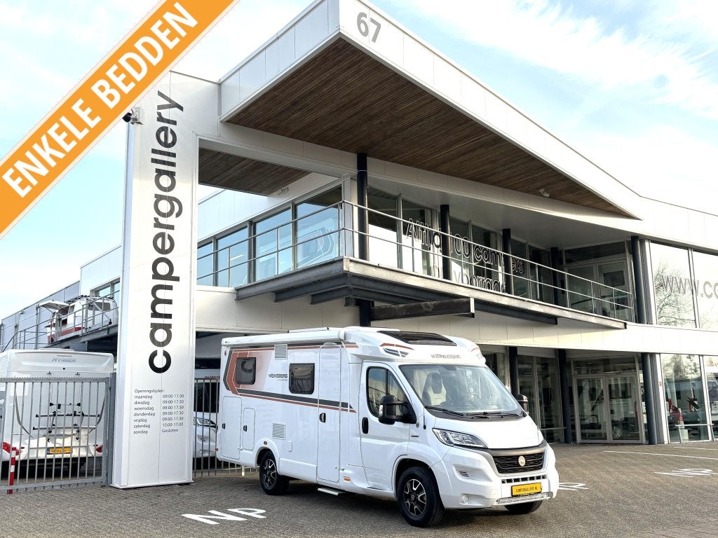 Weinsberg CaraCompact Pepper 600 MEG ENKELE BEDDEN FIAT 8, Caravans en Kamperen, Campers, Winterisolatie, Ringverwarming, Fiat