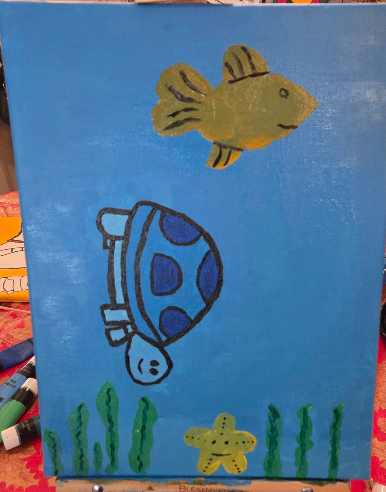 Onderwaterwereld: Schildpad, Zee-ster en Vis, Ophalen of Verzenden