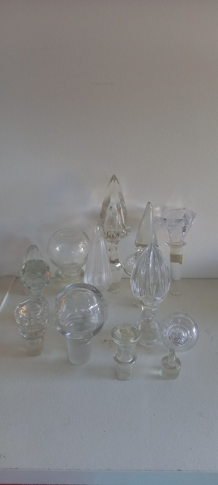 Kristallen karaf stoppers 13 stuks, Ophalen of Verzenden