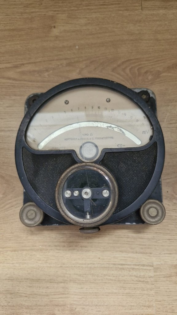Vintage Hartmann & Braun millivoltmeter (1930–1950), Ophalen of Verzenden