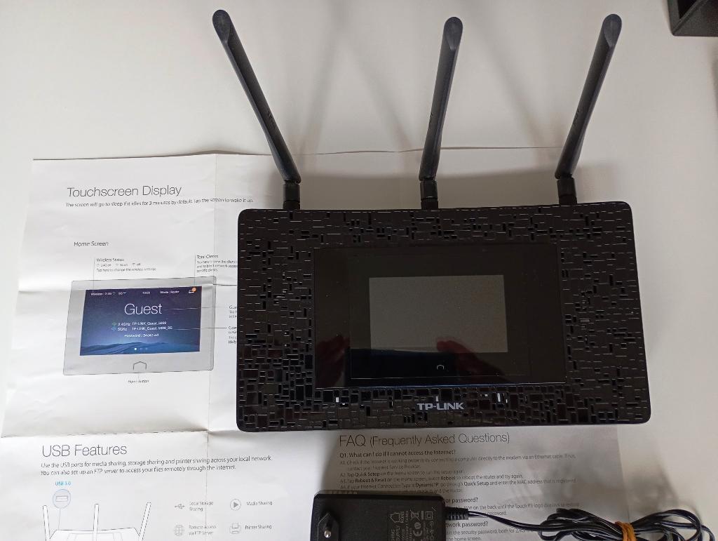 Touch P5 AC1900 Touchscreen Wi-Fi Gigabit Router, Ophalen of Verzenden, Zo goed als nieuw, Router, TPLink