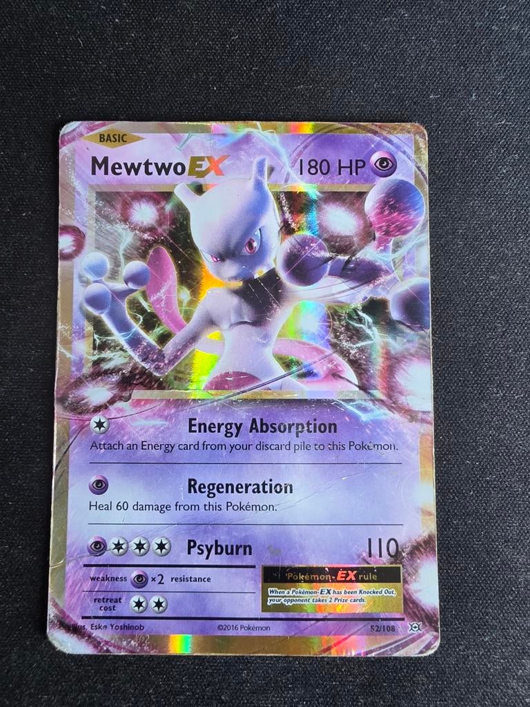 Mewtwo EX, Ophalen, Gebruikt, Losse kaart, Foil