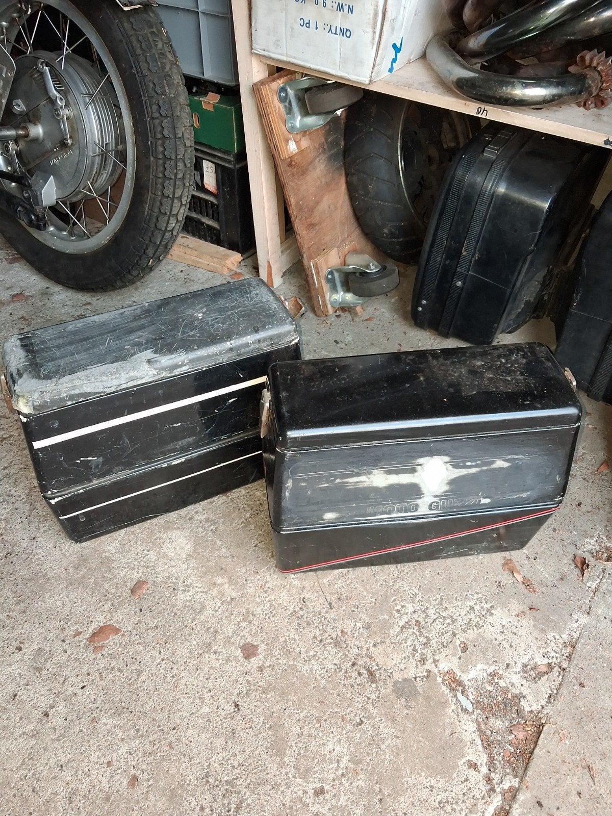 moto guzzi koffers, Ophalen of Verzenden, Gebruikt