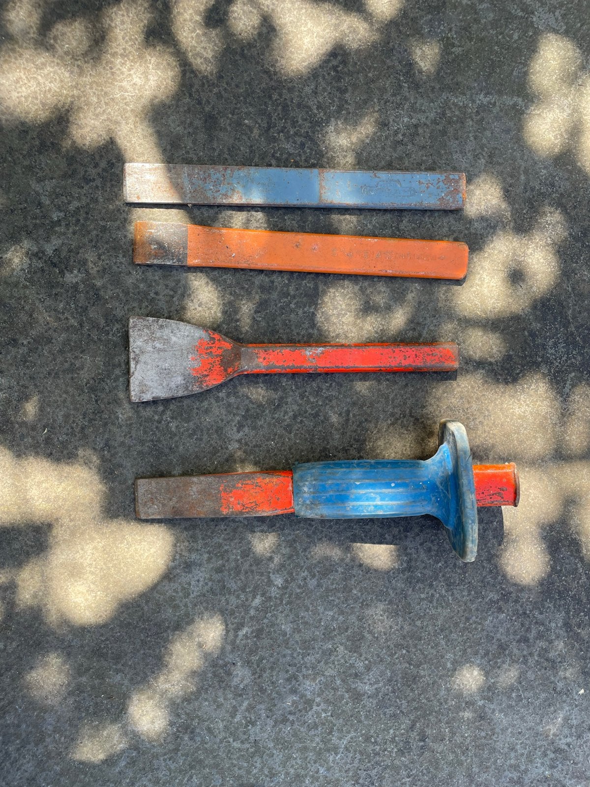 Set van 4 beitels - Gebruikt, Ophalen of Verzenden, Gebruikt, Beitel, Overige merken