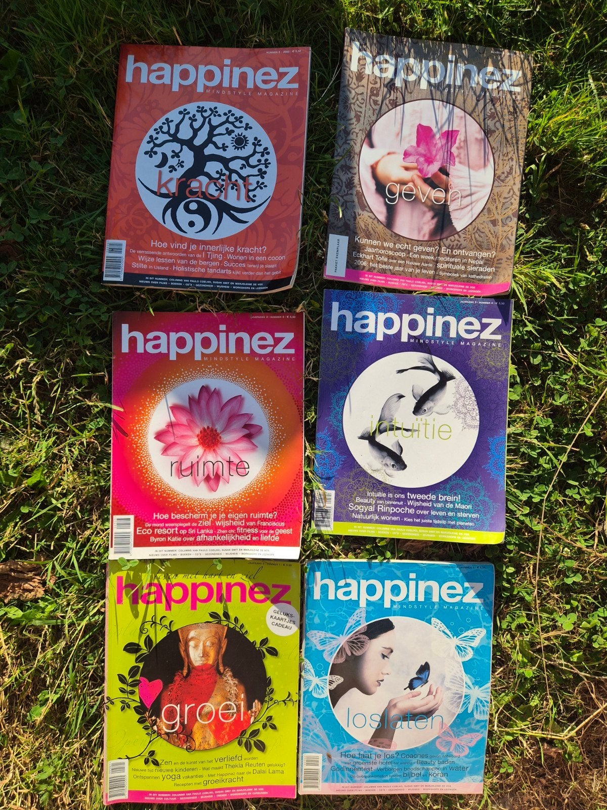 Happinez magazine jaargang 3 (2005) compleet 1 t/m 6, Ophalen of Verzenden