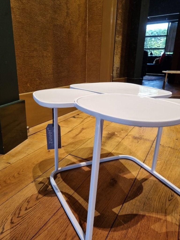 Zuiver bijzettafel Twin wit - nieuw, Ophalen of Verzenden, Nieuw, Rond, Minder dan 55 cm