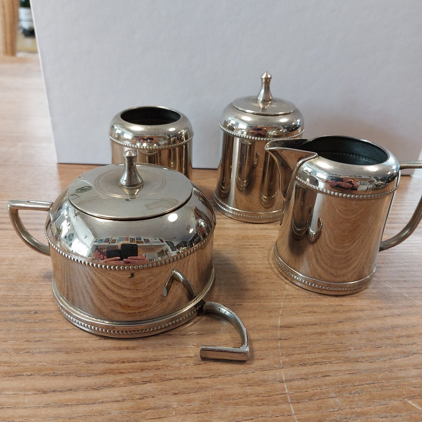 Biedermeier suiker- en melkstel van G. Bredemeyer Hilversum, Ophalen of Verzenden