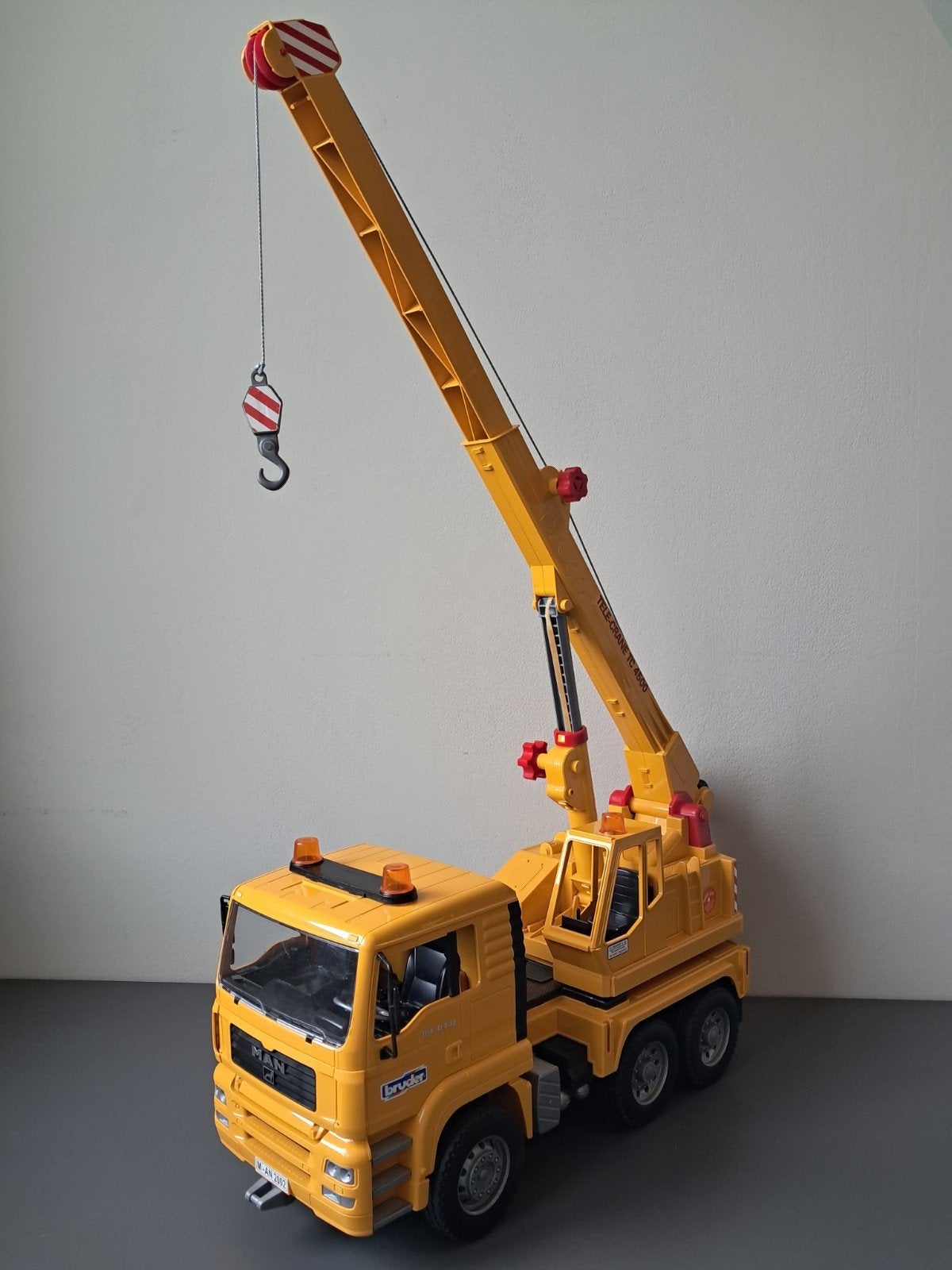 Bruder Telescopische Kraan TC 4500 + Wegenbouw Set, Ophalen, Gebruikt
