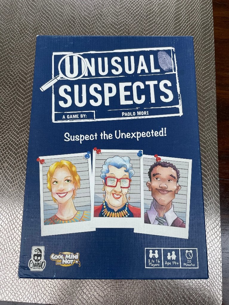 Unusual Suspects - Deductiespel, Drie of vier spelers, Ophalen of Verzenden, Gebruikt, Cranio Creations