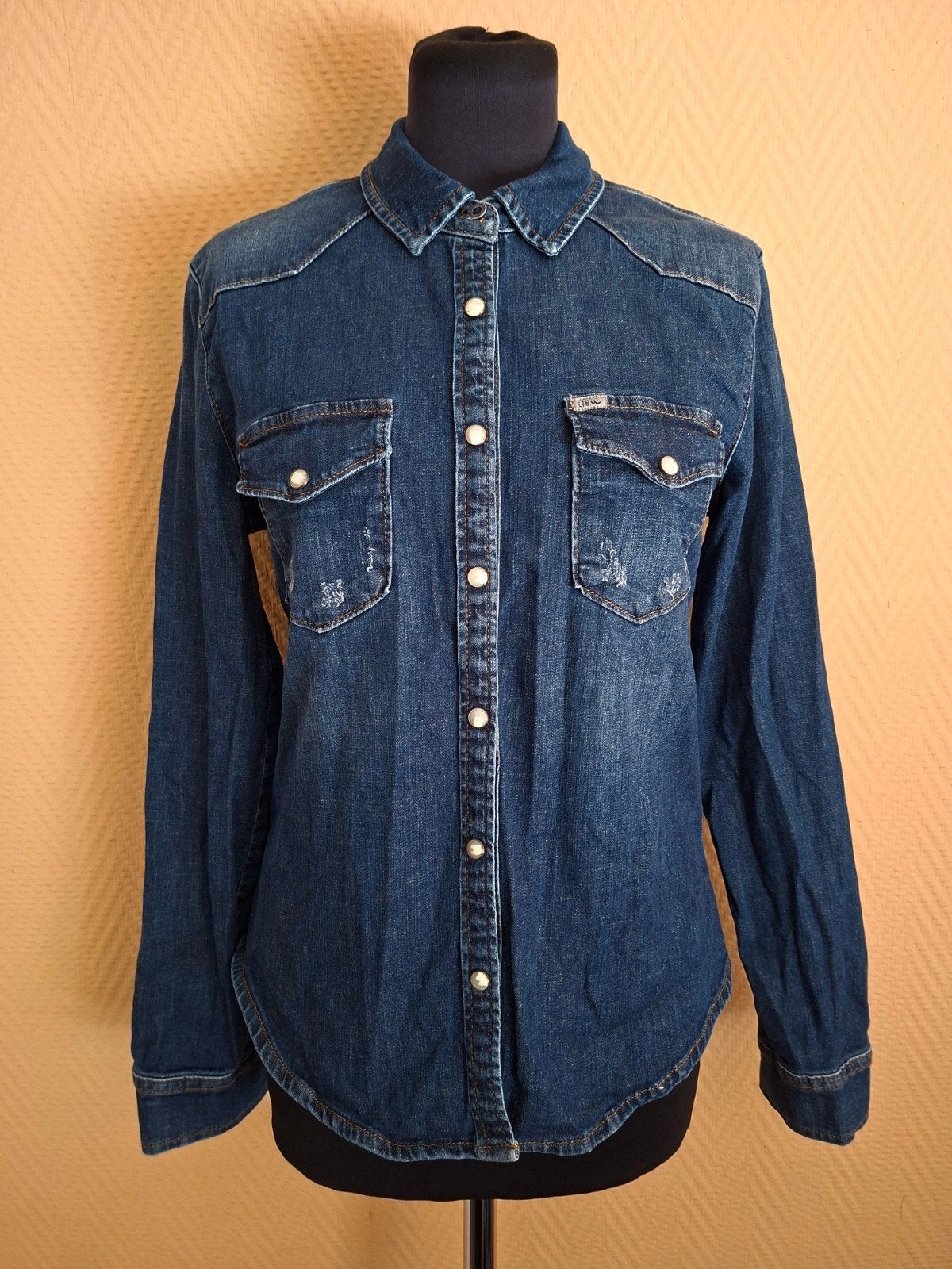 LTB spijkerblouse maat M, Maat 38/40 (M), Blauw, Ophalen of Verzenden, Zo goed als nieuw