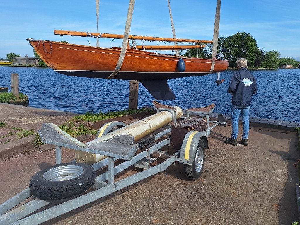 Klassieke houten zeilboot, Vrijheid 1313, Watersport en Boten, Ophalen, Fok, Gebruikt, Overige typen