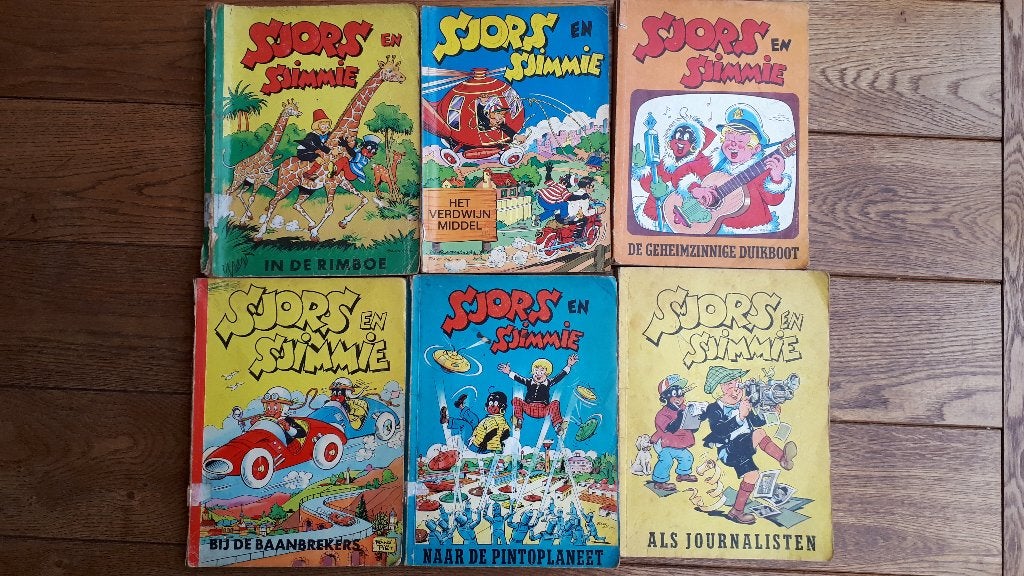 4 x Sjors & Sjimmie, Boeken, Meerdere stripboeken, Verzenden, Gelezen