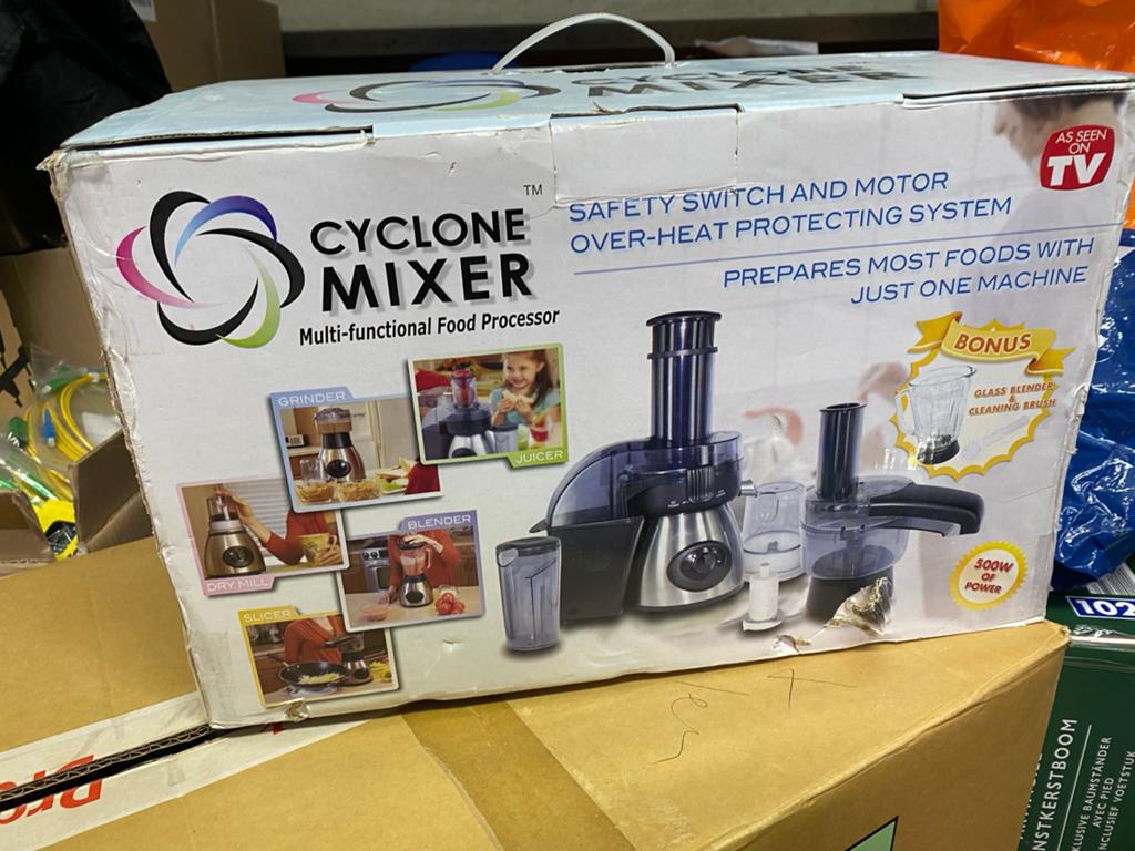 Cyclone Mixer: Multifunctionele Keukenmachine, Ophalen, 1 tot 2 liter, 2 snelheden, Nieuw
