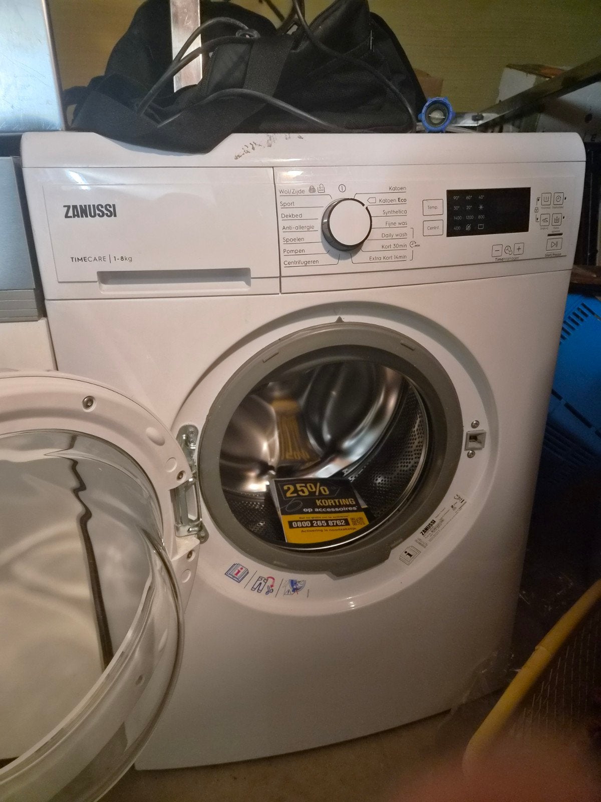 Wasmachine te koop, Ophalen, Zo goed als nieuw, 85 tot 90 cm, 1200 tot 1600 toeren