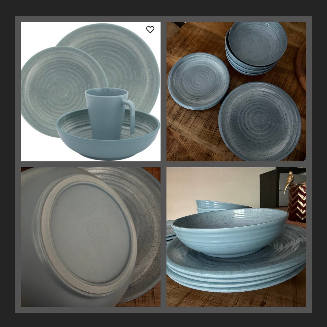 Eurotrail Serviesset Denia Melamine met anti-slip 18 delig, Ophalen
