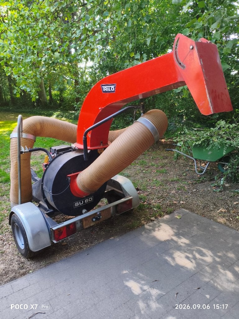 TRILO SU60 bladzuiger, Tuin en Terras, Ophalen, Benzine, Gebruikt, Met neuswiel
