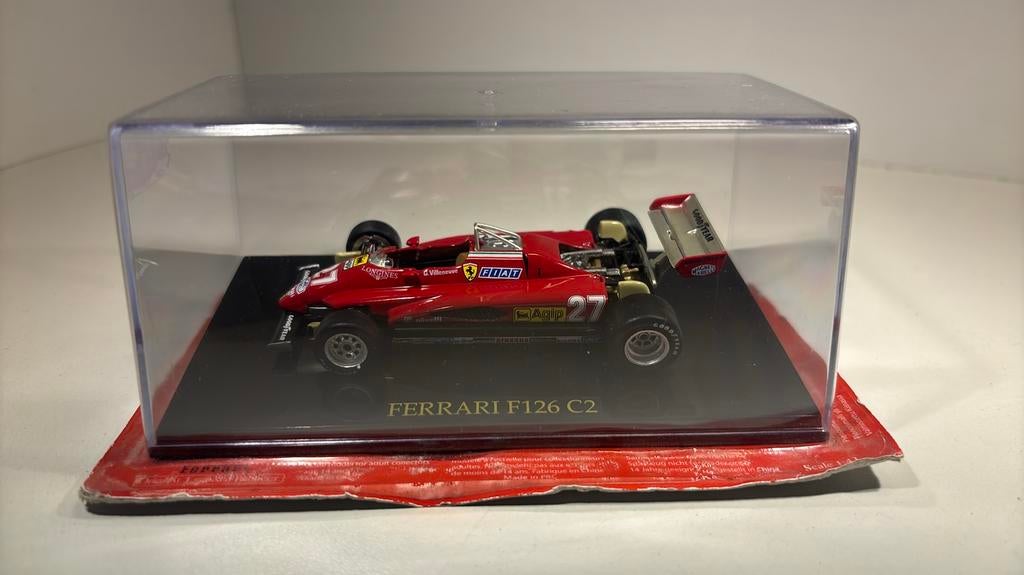 F1 ferrari f126 c2 atlas 1.43, Hobby en Vrije tijd, Overige merken, Auto, Ophalen of Verzenden, A