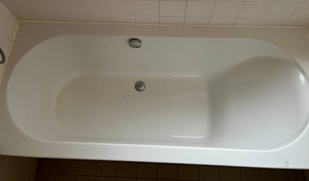 bad: diep ligbad 180x80, inbouw, met/zonder douchedeur, Ophalen, Gebruikt, Rvs, Bad