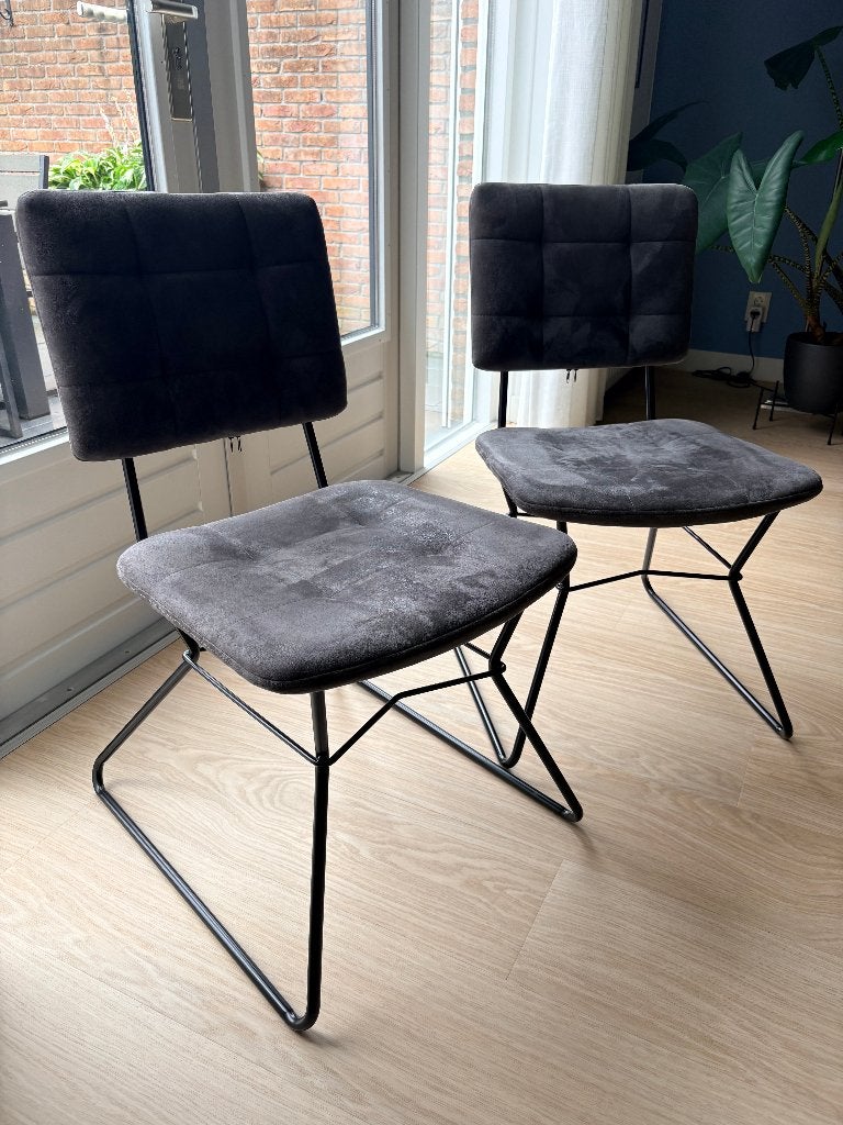 Twee eetkamer stoelen, Ophalen, Twee, Zo goed als nieuw, Metaal
