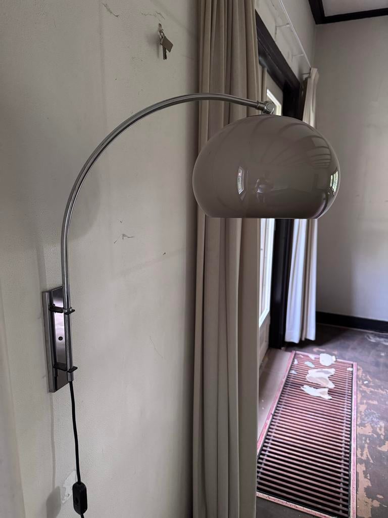 Vintage Booglamp Wandlamp - Jaren '70 Design, Ophalen of Verzenden, Zo goed als nieuw