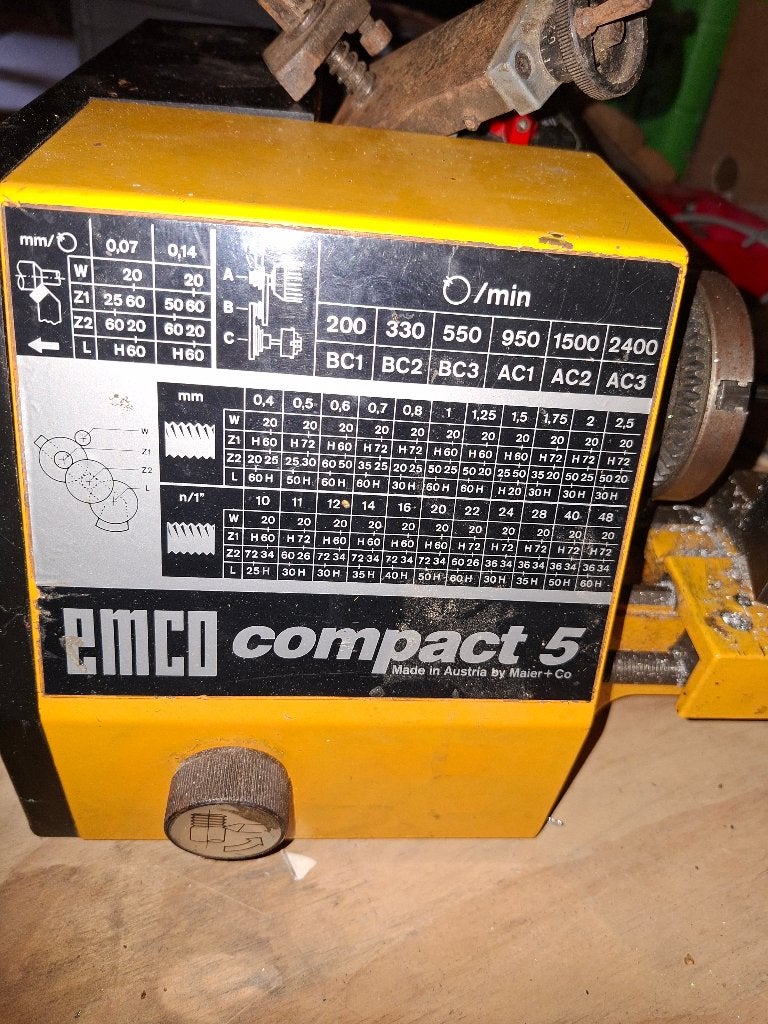 Emco Compact 5 draaibank (zonder beitels/sleutels), Ophalen, Gebruikt