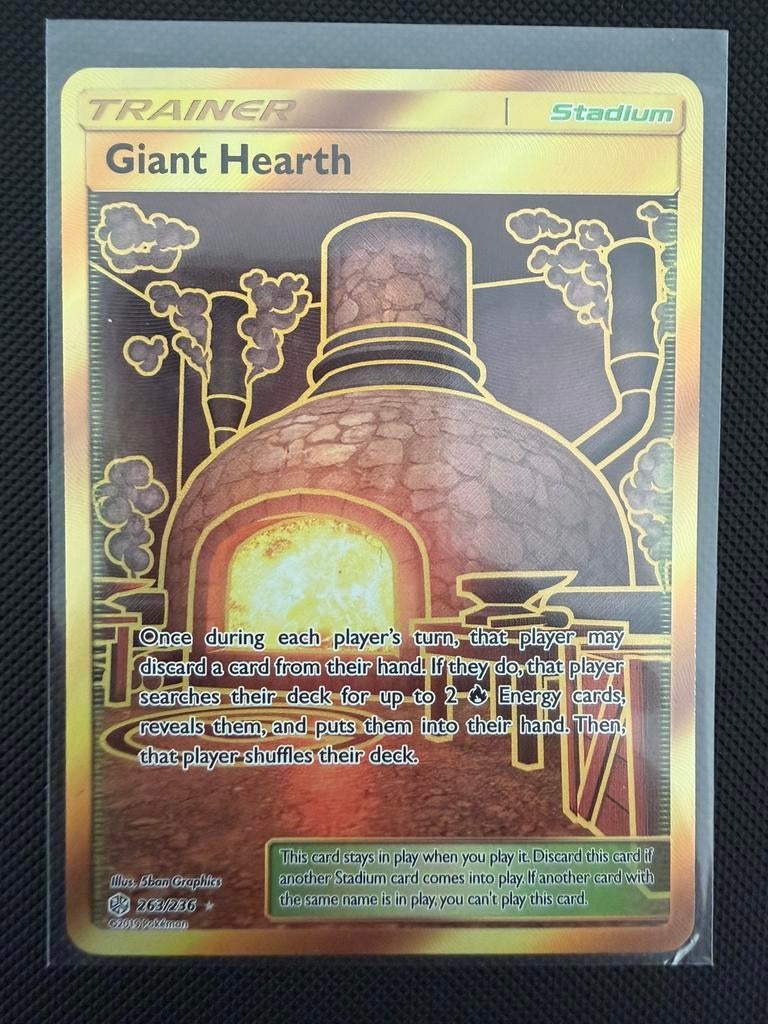 Pokemon kaart - gold giant heart cosmic eclipse, Ophalen of Verzenden, Zo goed als nieuw