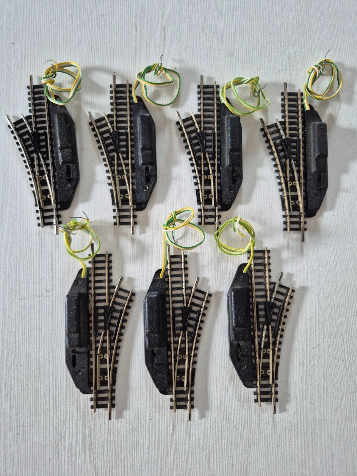 7 Minitrix elektrische wissels 4961/4963, Hobby en Vrije tijd, Modeltreinen | N-Spoor, Gebruikt, Gelijkstroom, Trix, Rails