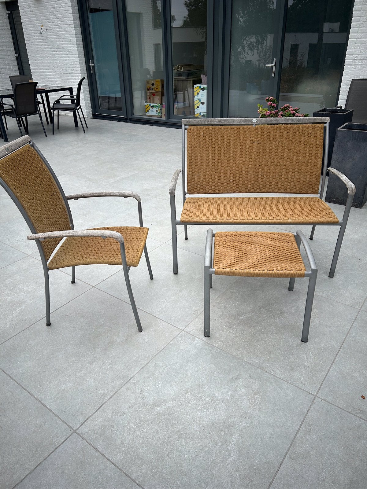 Te koop leuke tuinset, Tuin en Terras, Tuinstoelen, Ophalen, Zo goed als nieuw