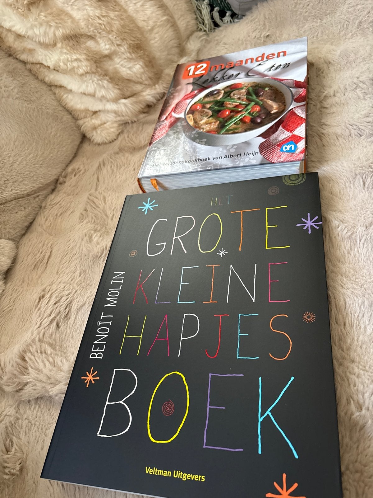 Kookboeken: Het Grote Kleine Hapjes Boek & 12 Maanden Lekker, Boeken, Ophalen of Verzenden, Zo goed als nieuw, Tapas, Hapjes en Dim Sum
